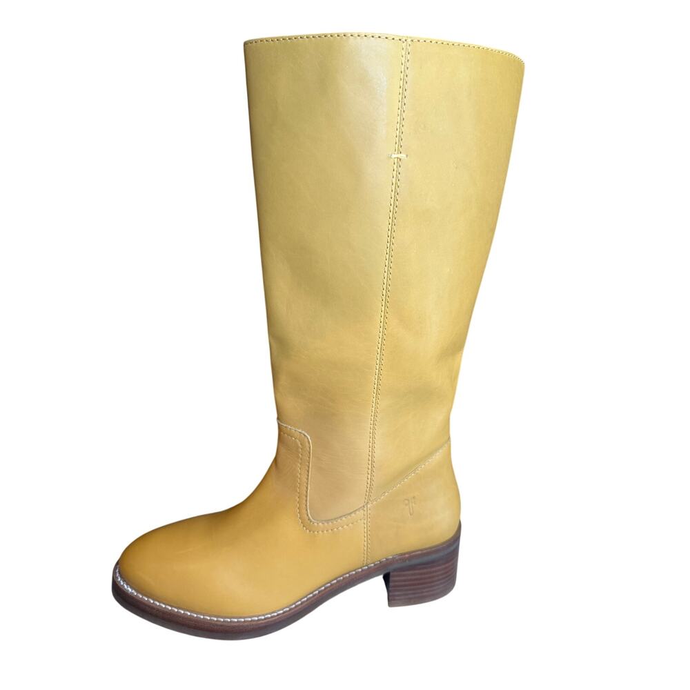 FRYE Camryn Pull On Leather Boots Banana 9M